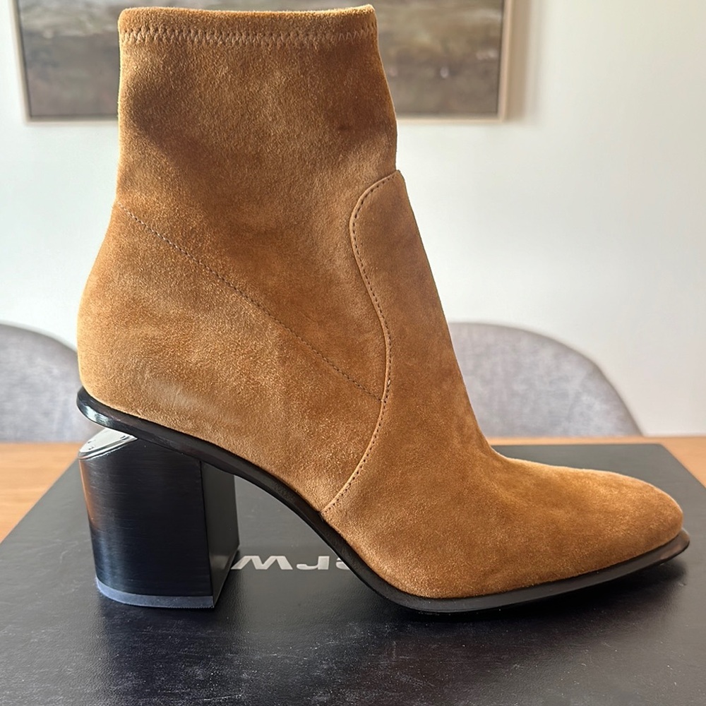Alexander Wang Anna Stretch Suede Bootie - Picture 9 of 13
